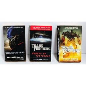 2007 DEL RAY BOOKS TRANSFORMERS PAPERBACK BOOK LOT ALAN DEAN FOSTER PETER DAVID
